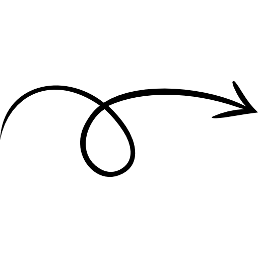 A swirly arrow directs you to the link to the contact page